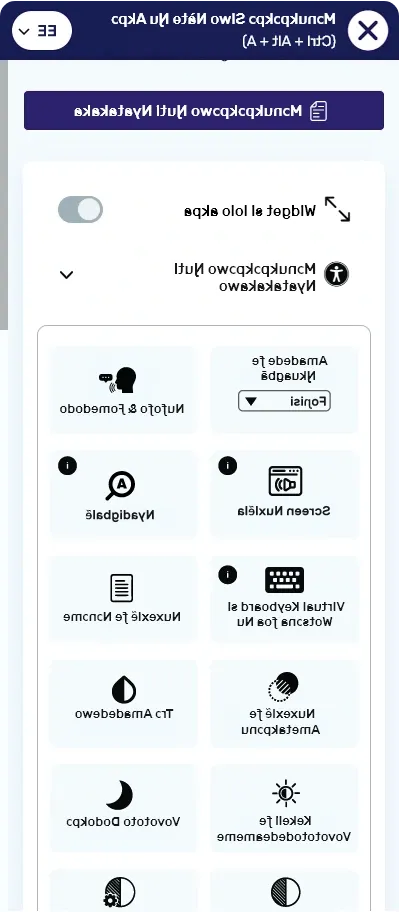 ewe accessibility toolbar